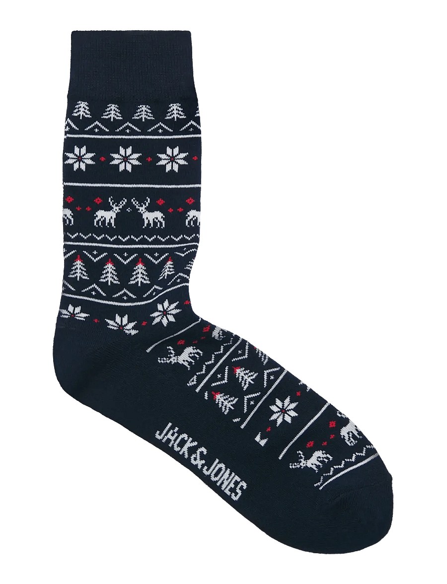 Jack & Jones - JACXMAS GINGERBREAD SOCKS 3 PACK - sky captain - 4