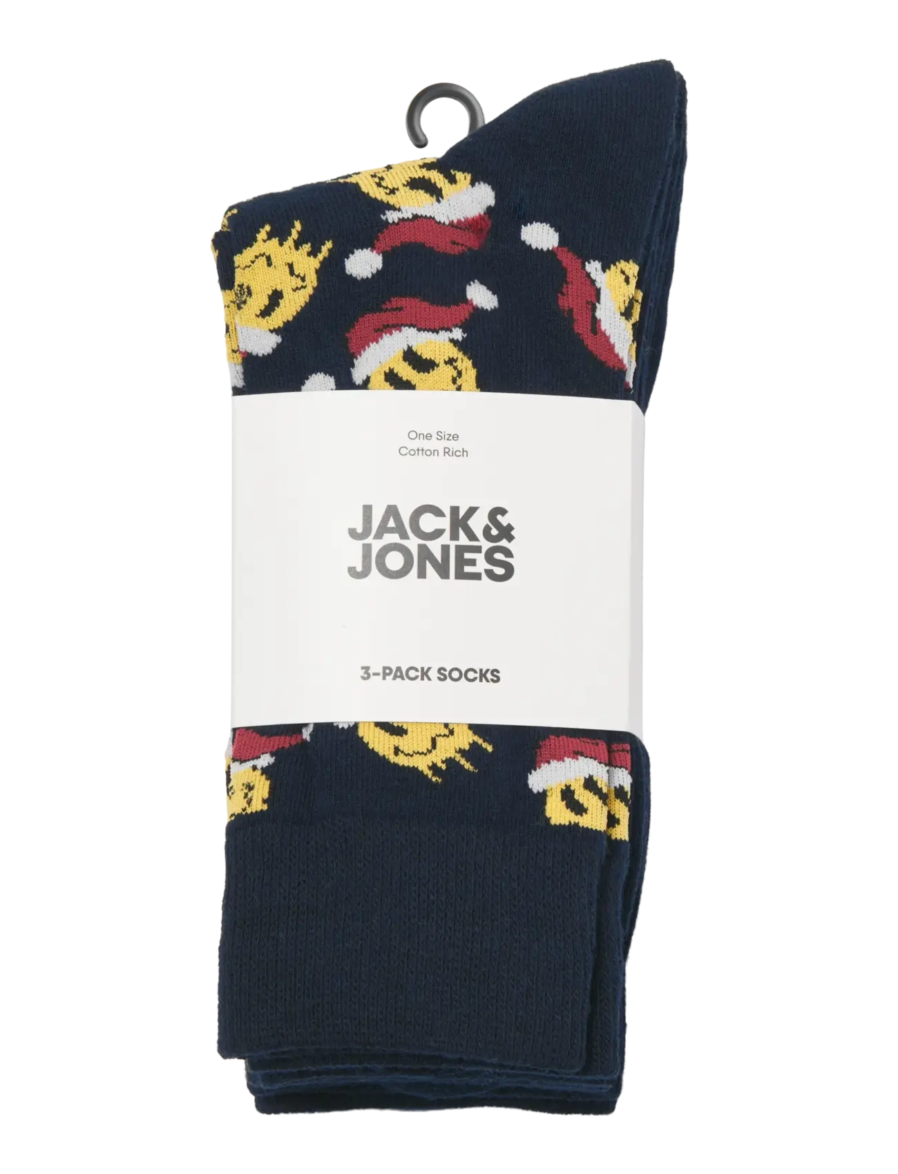 Jack & Jones - JACXMAS SMILEY SOCKS 3 PACK - outer space - 1