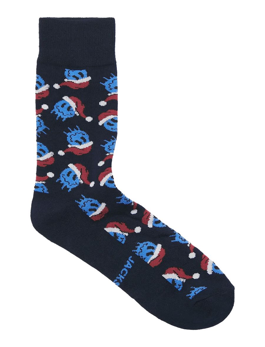 Jack & Jones - JACXMAS SMILEY SOCKS 3 PACK - outer space - 4