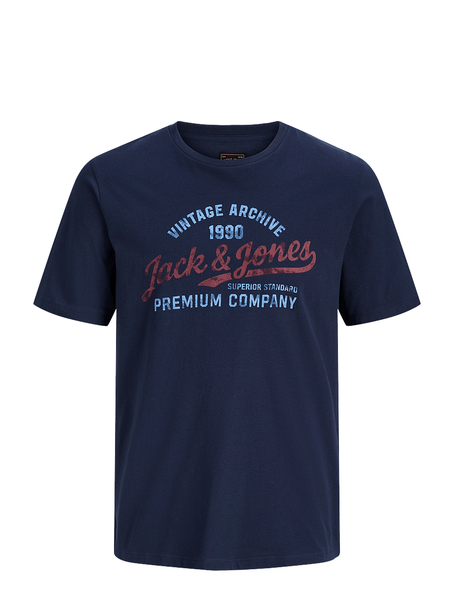 Jack & Jones - JPRBLUMATEO SS TEE SMU - kortærmede t-shirts - navy blazer - 0