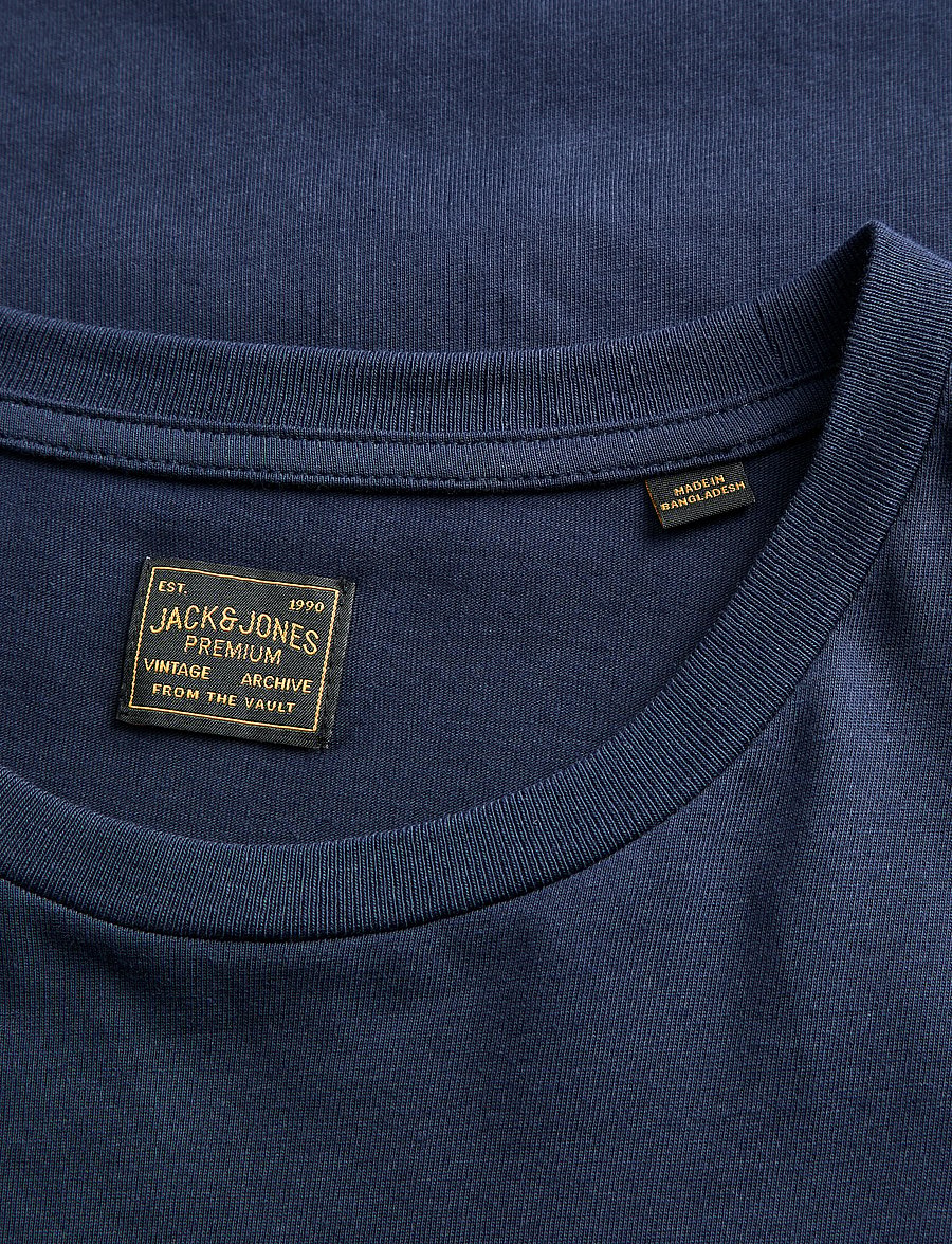 Jack & Jones - JPRBLUMATEO SS TEE SMU - kortærmede t-shirts - navy blazer - 2