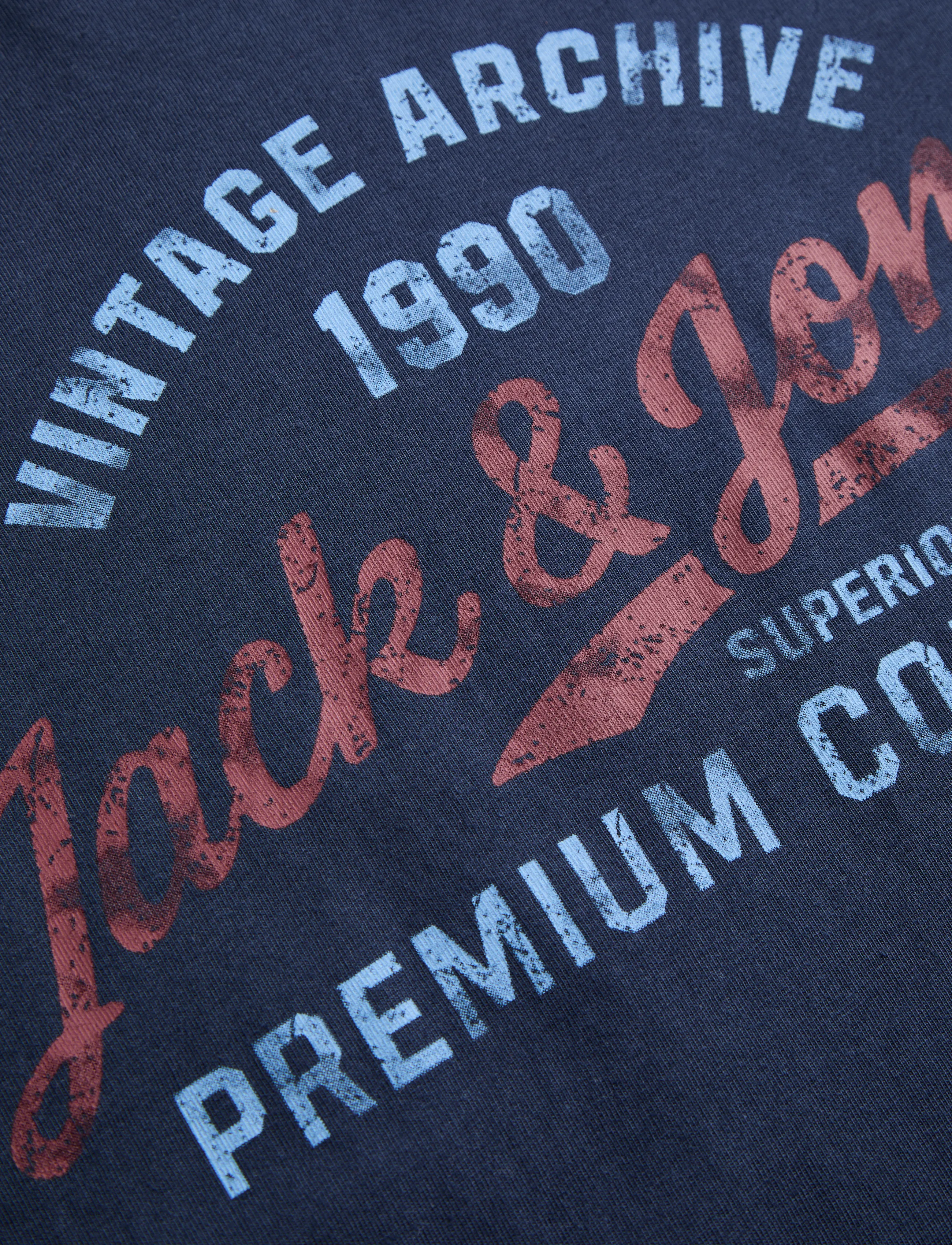 Jack & Jones - JPRBLUMATEO SS TEE SMU - short-sleeved t-shirts - navy blazer - 3