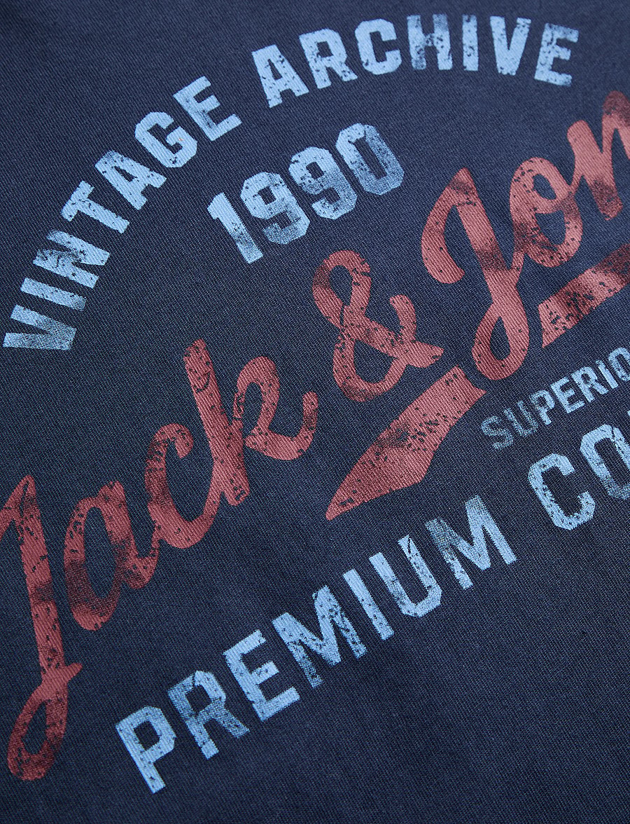 Jack & Jones - JPRBLUMATEO SS TEE SMU - kortærmede t-shirts - navy blazer - 3