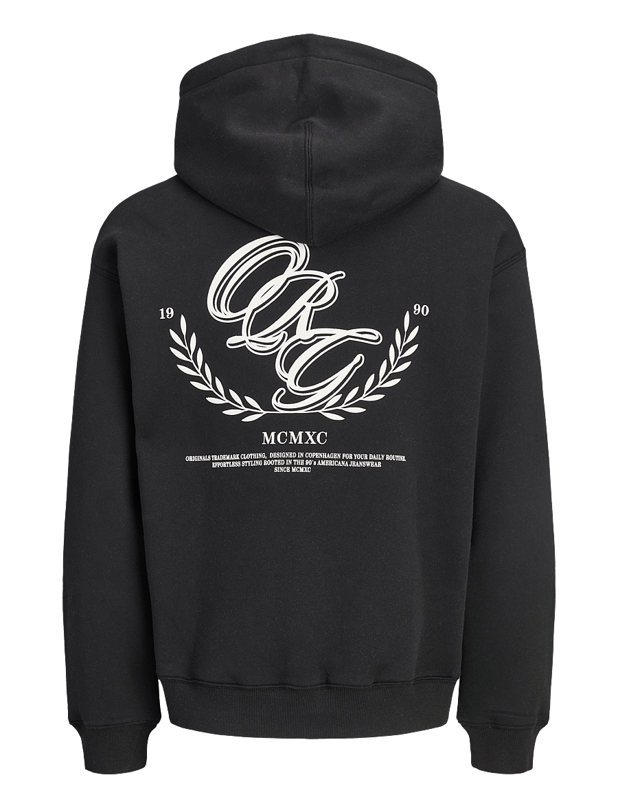 Jack & Jones - JORFREDERIKSBERG BACK SWEAT HOOD - kollektsioonid - black - 2