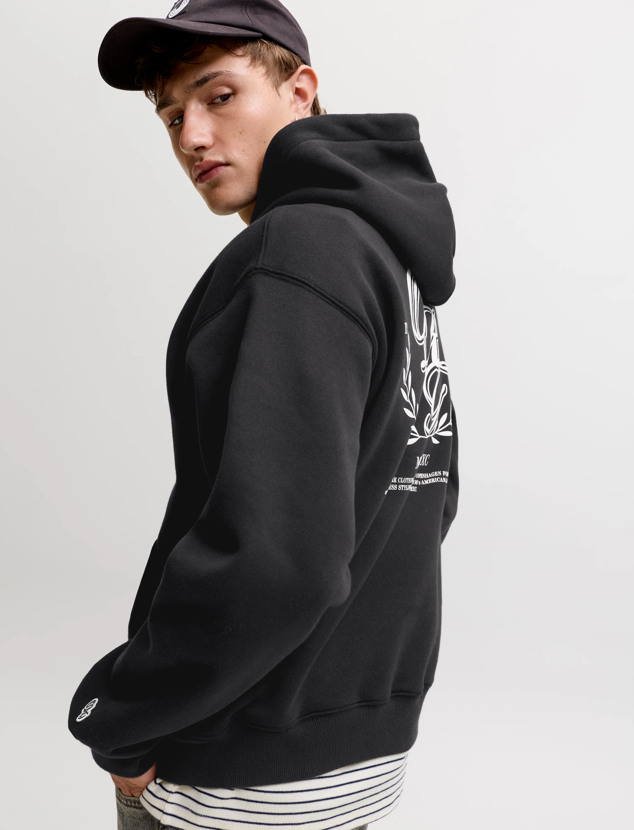 Jack & Jones - JORFREDERIKSBERG BACK SWEAT HOOD - collections - black - 5