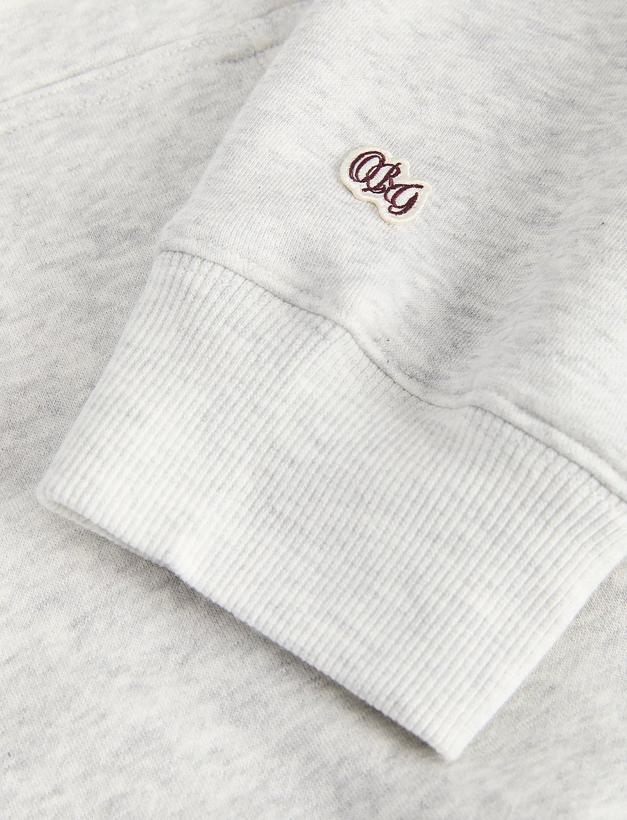 Jack & Jones - JORFREDERIKSBERG BACK SWEAT HOOD - kollektsioonid - white melange - 3