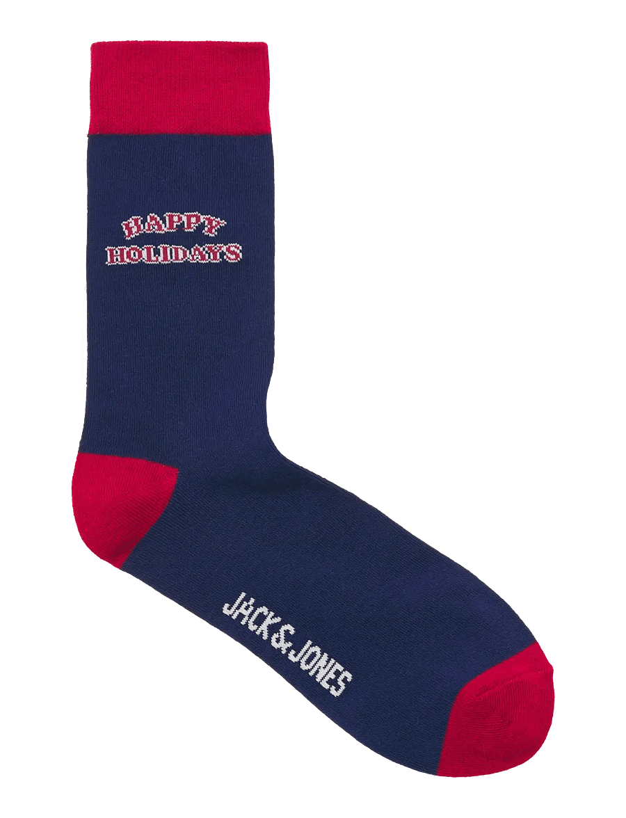 Jack & Jones - JACHAPPY HOLIDAYS SOCKS 3 PACK - ocean cavern - 2