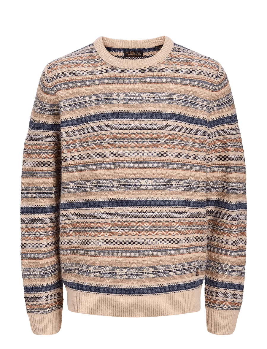 Jack & Jones - JPRBLUASHFORD PATTERN PACK - rundhals - plaza taupe - 0
