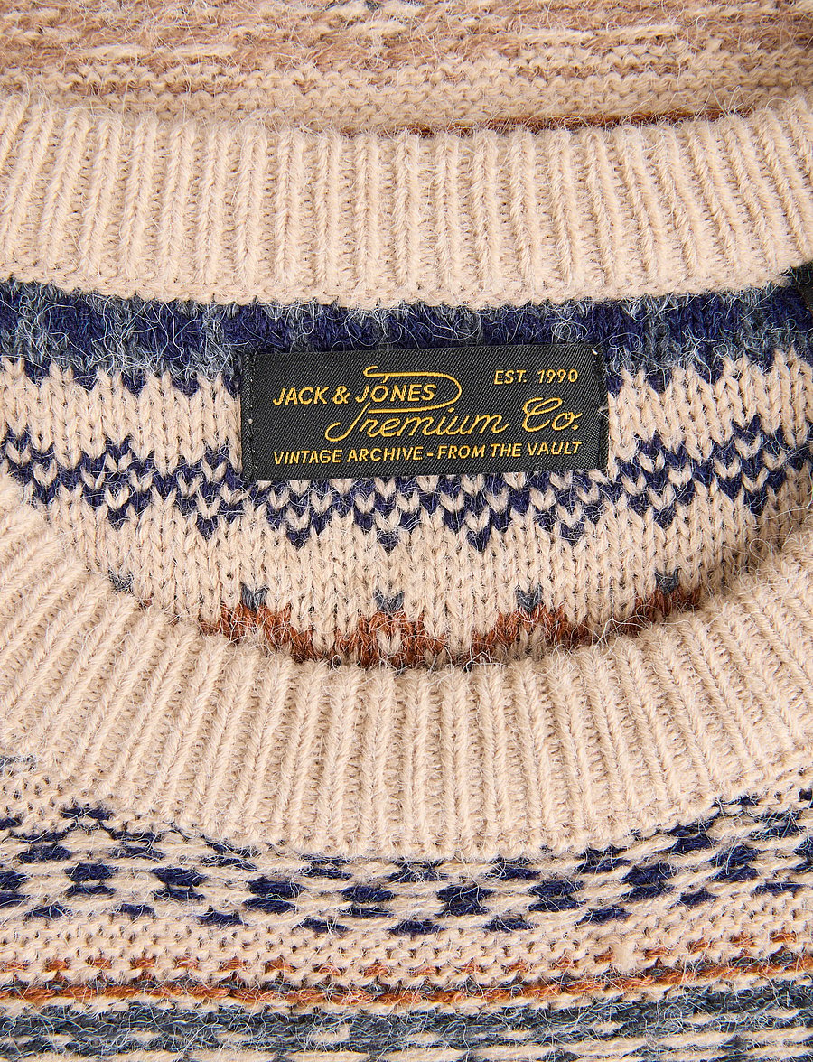 Jack & Jones - JPRBLUASHFORD PATTERN PACK - rundhals - plaza taupe - 2