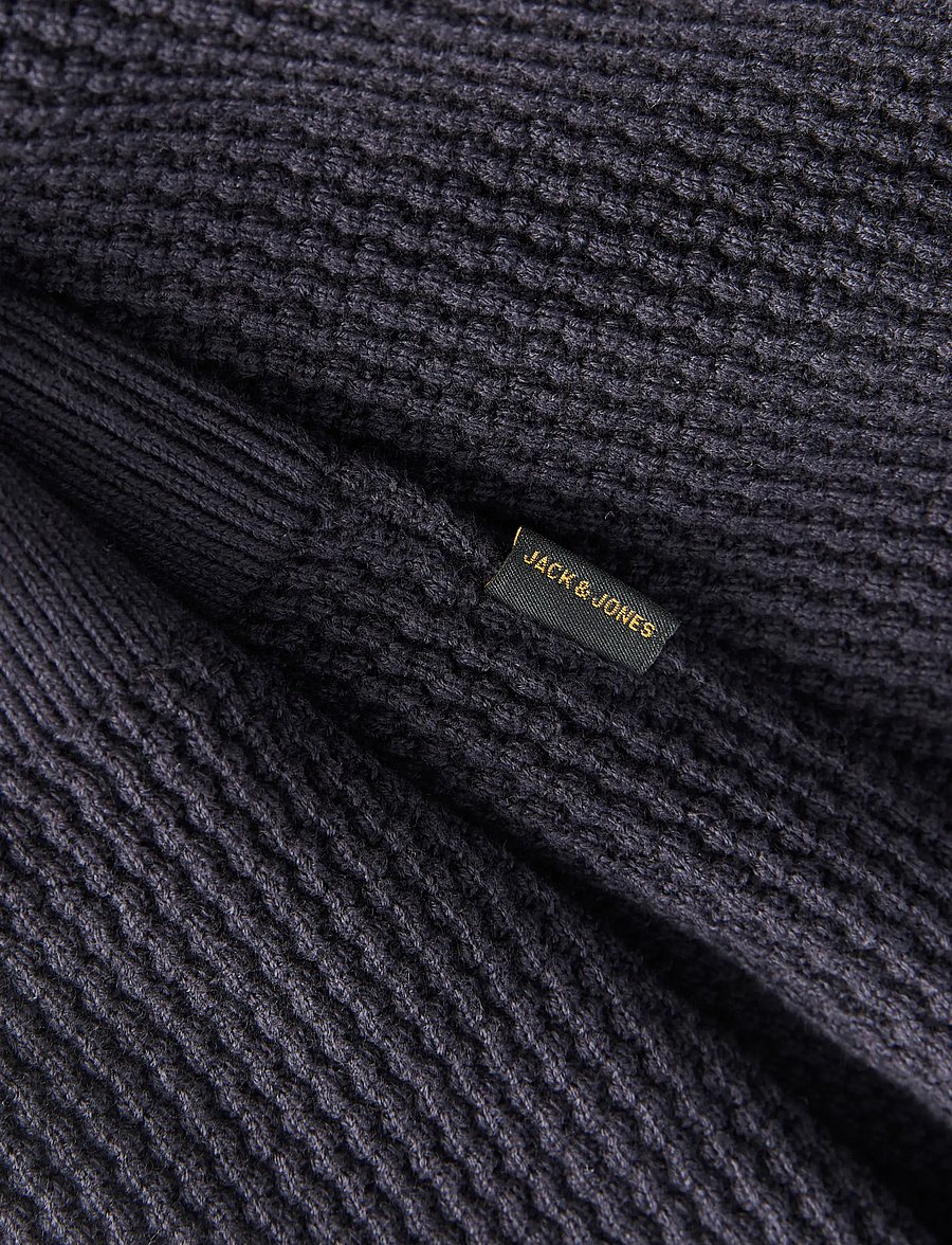 Jack & Jones - JPRBLUSTANLEY KNIT CREW NECK BF LN - round necks - dark navy - 3