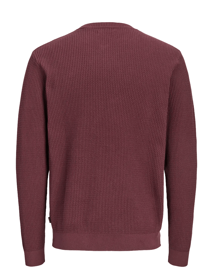Jack & Jones - JPRBLUSTANLEY KNIT CREW NECK BF LN - Ümara kaelusega - tawny port - 1