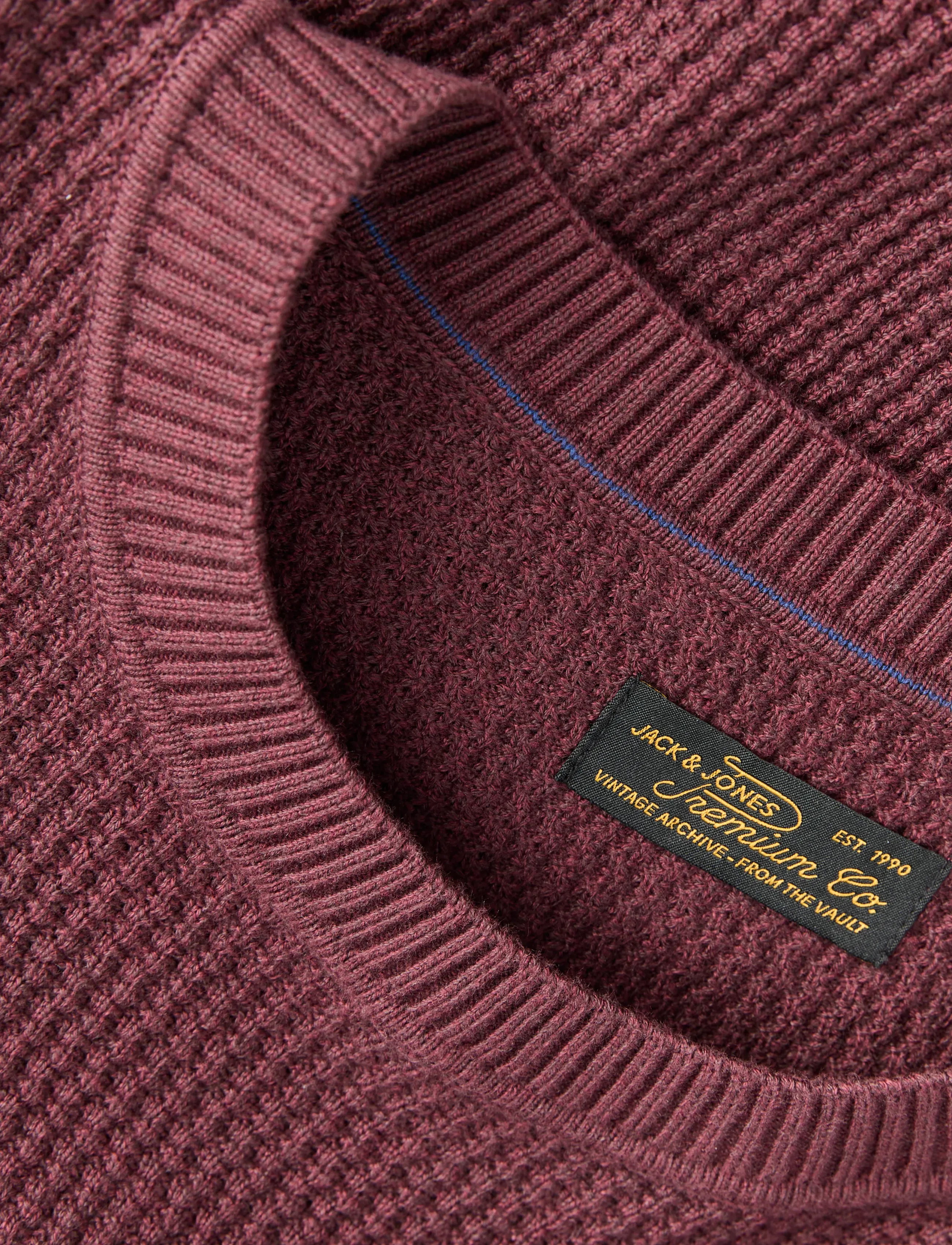 Jack & Jones - JPRBLUSTANLEY KNIT CREW NECK BF LN - Ümara kaelusega - tawny port - 2