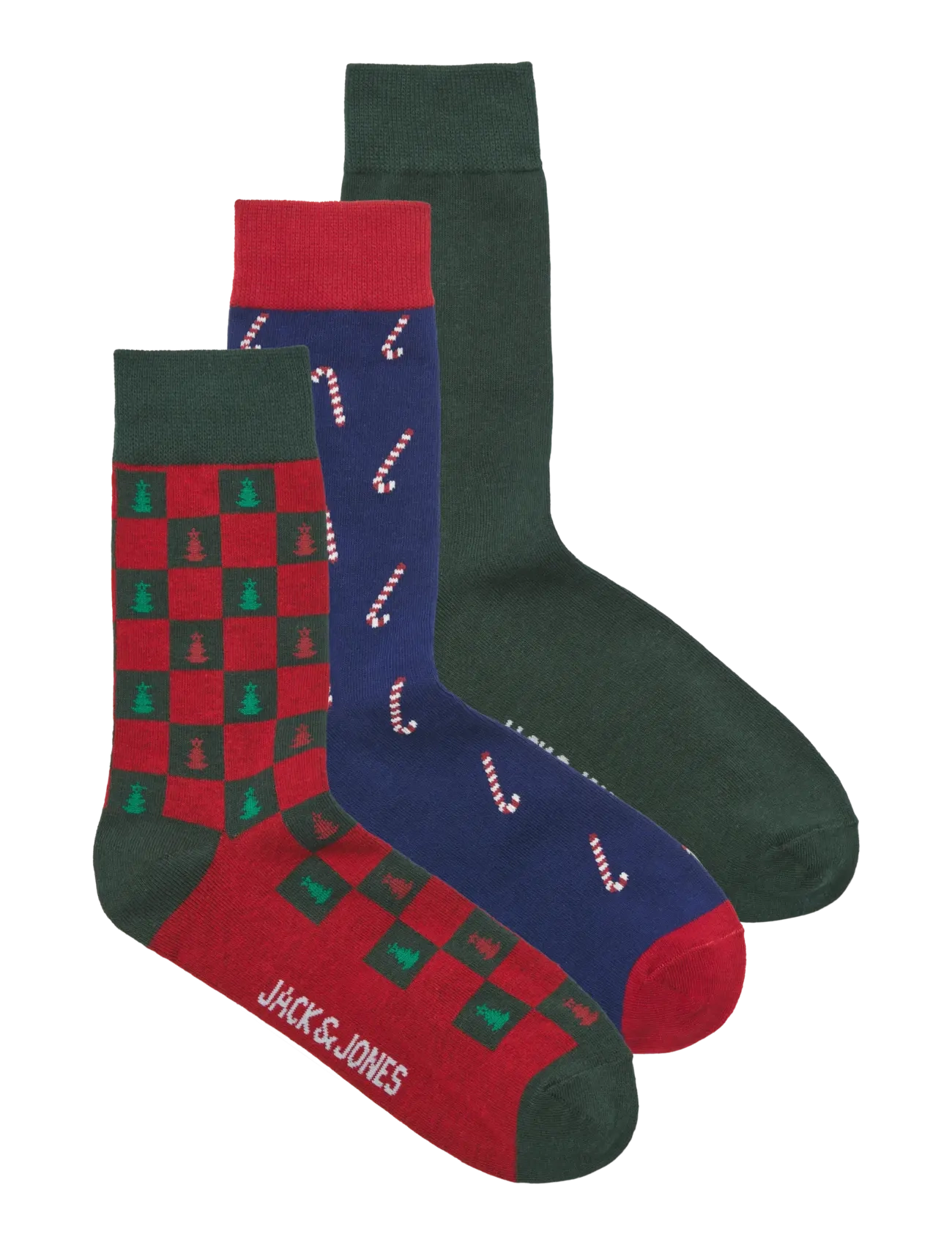 Jack & Jones JACJOLLY XMAS SOCKS 3 PACK - Multipack strømper - OCEAN CAVERN / navy