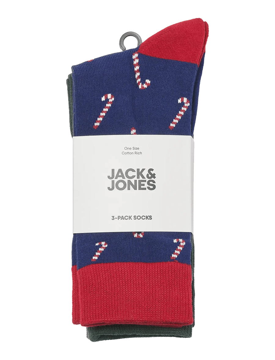 Jack & Jones - JACJOLLY XMAS SOCKS 3 PACK - sokker - ocean cavern - 1