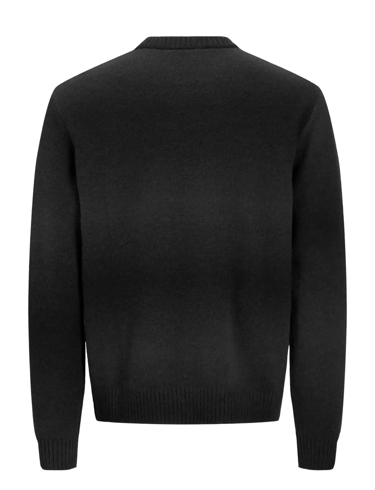 Jack & Jones - JORTORONTO KNIT SPACE DYE CREW NECK BF - rund hals - black - 1