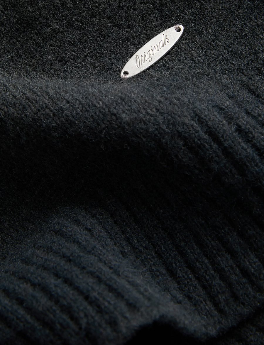 Jack & Jones - JORTORONTO KNIT SPACE DYE CREW NECK BF - rund hals - black - 3