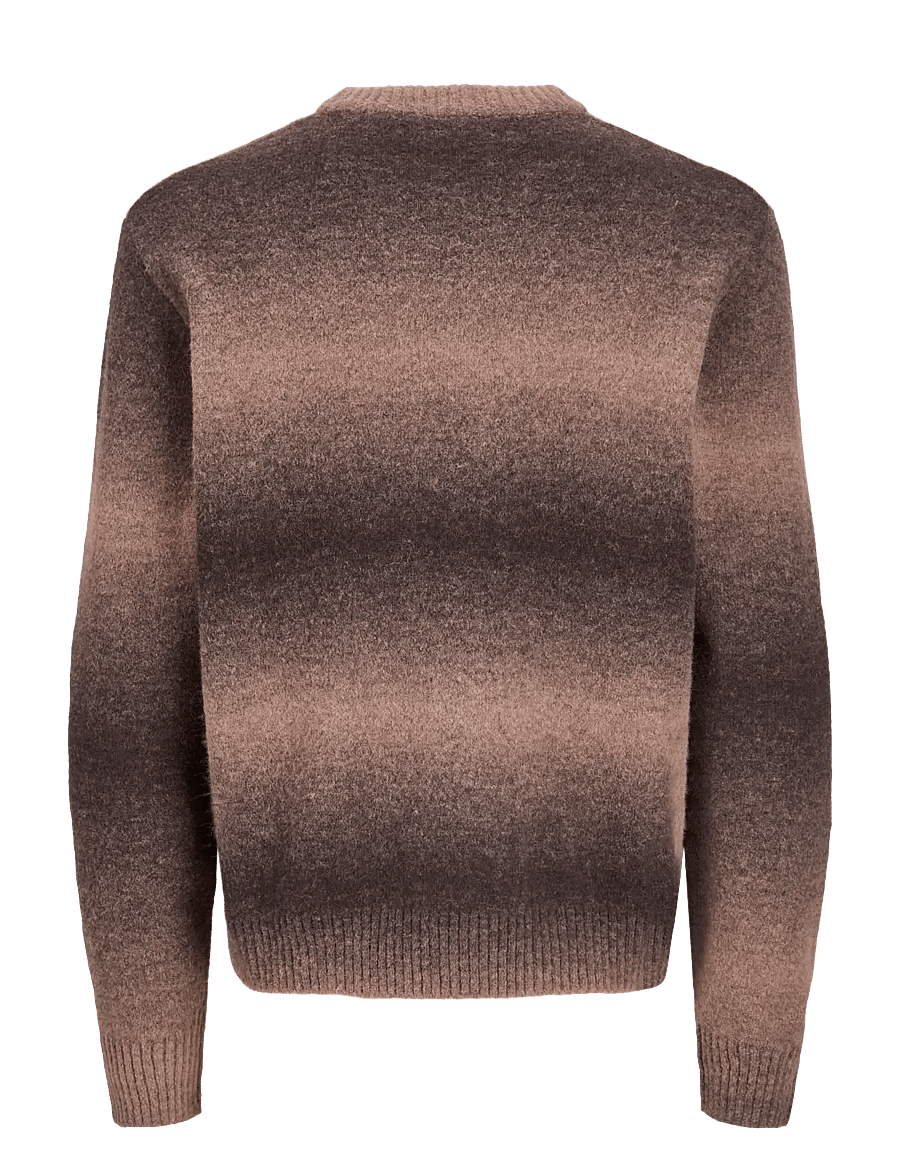 Jack & Jones - JORTORONTO KNIT SPACE DYE CREW NECK BF - rund hals - chocolate torte - 1