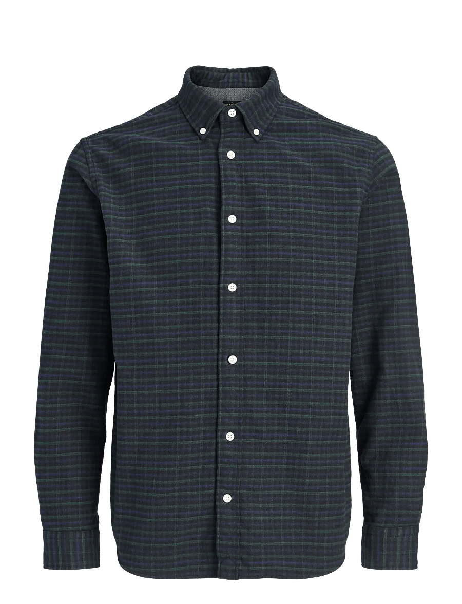 Jack & Jones - JPRBLUSTANLEY FLANNEL L/S SHIRT BF LN - scarab - 0