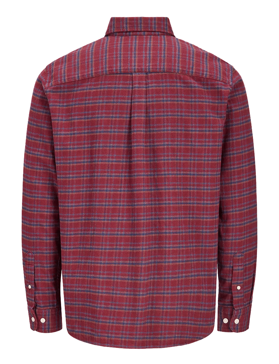 Jack & Jones - JPRBLUSTANLEY FLANNEL L/S SHIRT BF LN - tawny port - 1