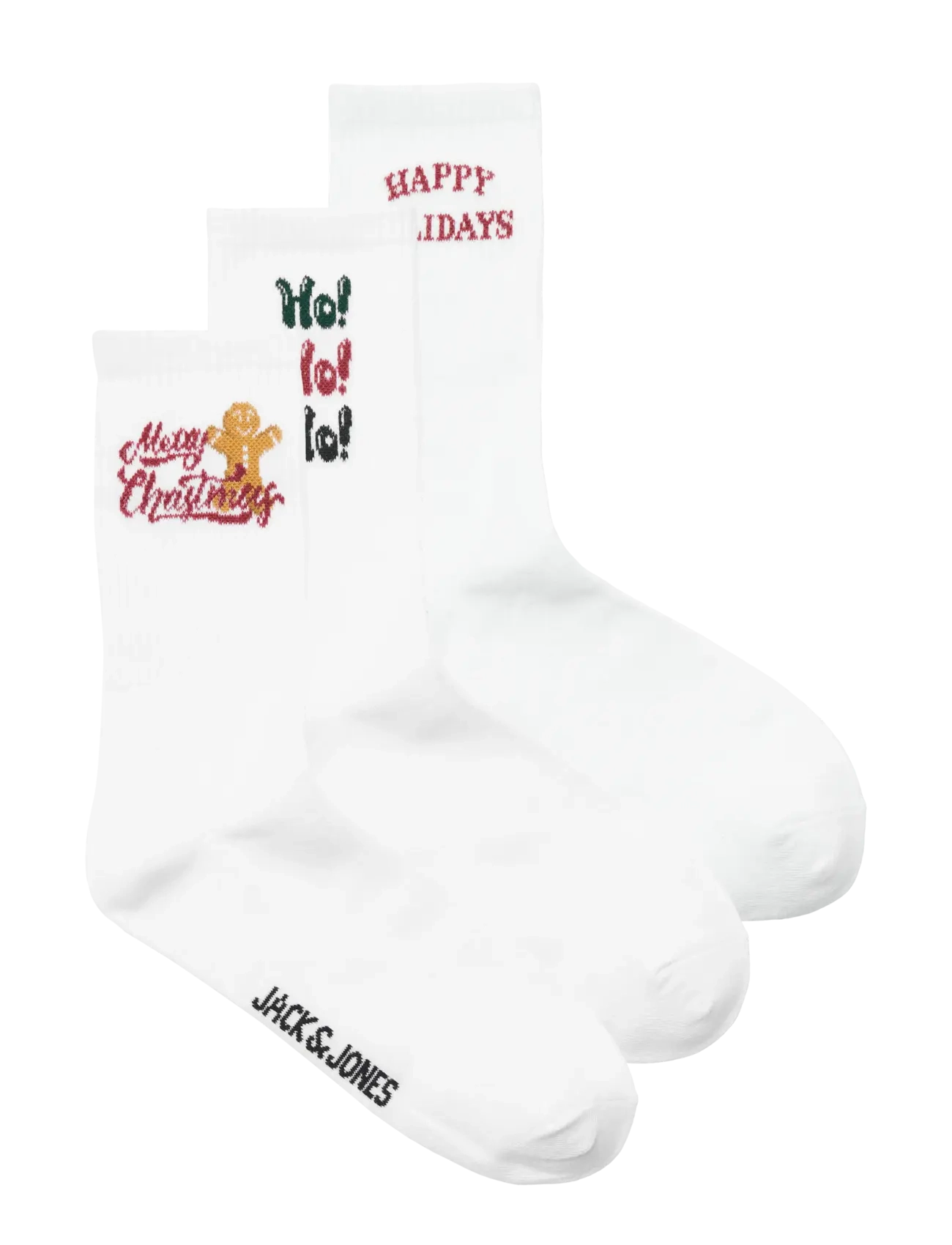 Jack & Jones JACXMAS TENNIS SOCKS 3 PACK - Unterwäsche - WHITE / white