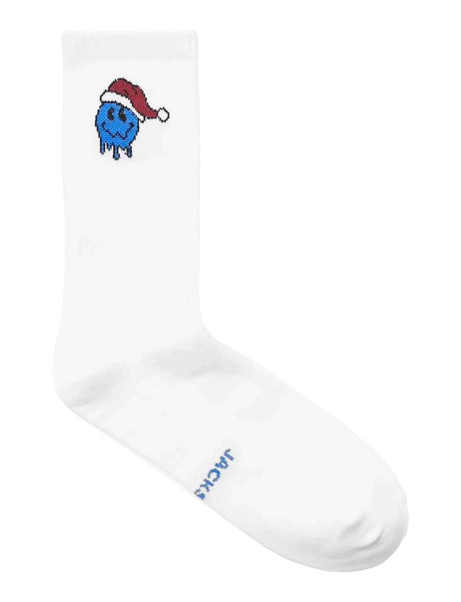 Jack & Jones - JACMELTING SMILEY TENNIS SOCKS 3 PACK - white - 2