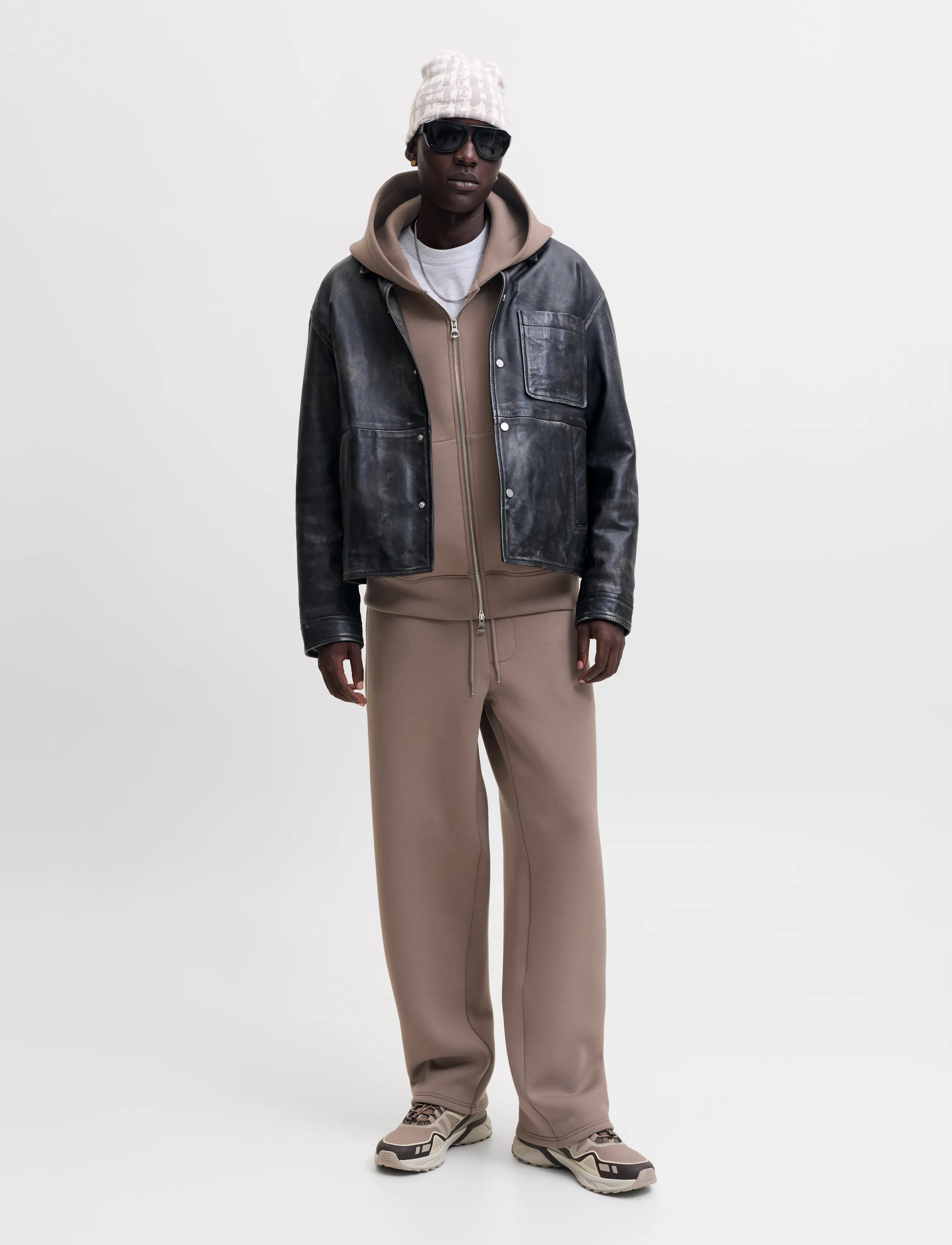 Jack & Jones - JPSTBILL LEGACY SCUBA UNC SWT PANTS NOOS - freizeithosen - falcon - 4