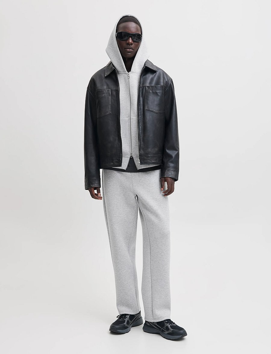 Jack & Jones - JPSTBILL LEGACY SCUBA UNC SWT PANTS NOOS - freizeithosen - light grey melange - 4