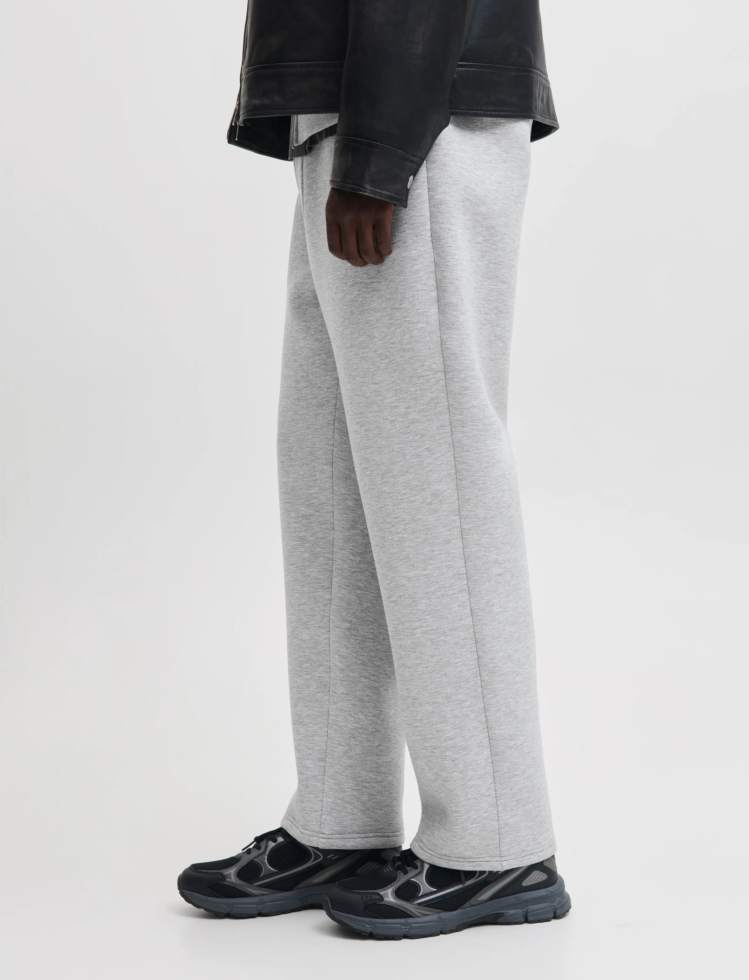 Jack & Jones - JPSTBILL LEGACY SCUBA UNC SWT PANTS NOOS - casual trousers - light grey melange - 5
