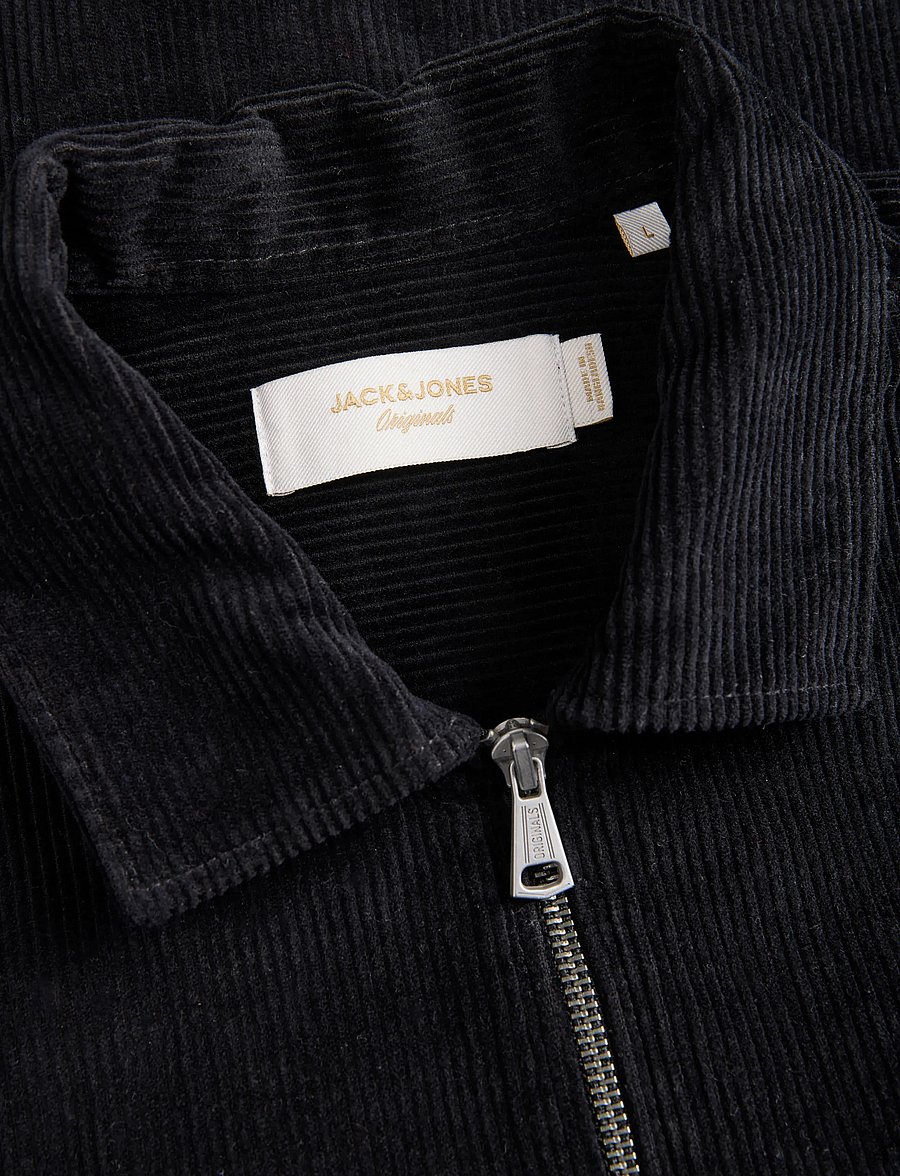 Jack & Jones - JORTORONTO CORDUDOY ZIP SHIRT LS BF - black - 3