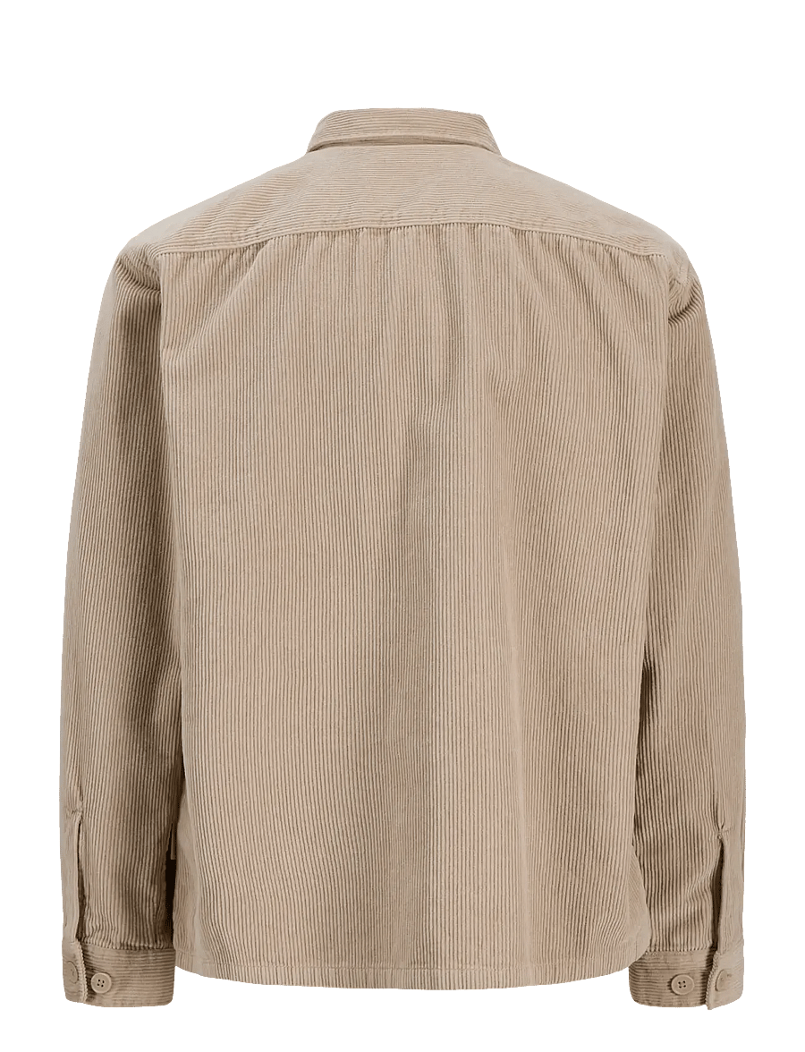 Jack & Jones - JORTORONTO CORDUDOY ZIP SHIRT LS BF - feather gray - 1