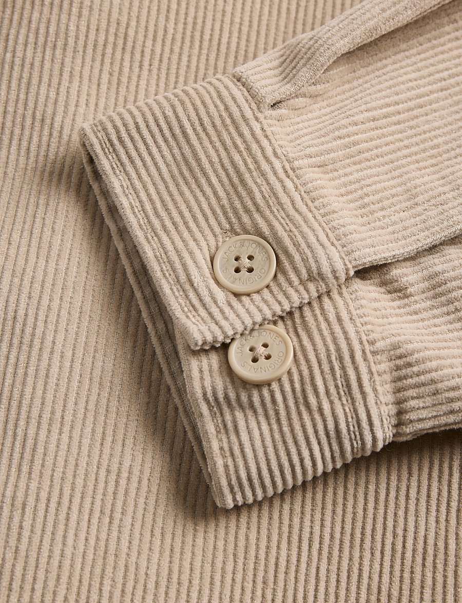 Jack & Jones - JORTORONTO CORDUDOY ZIP SHIRT LS BF - feather gray - 3