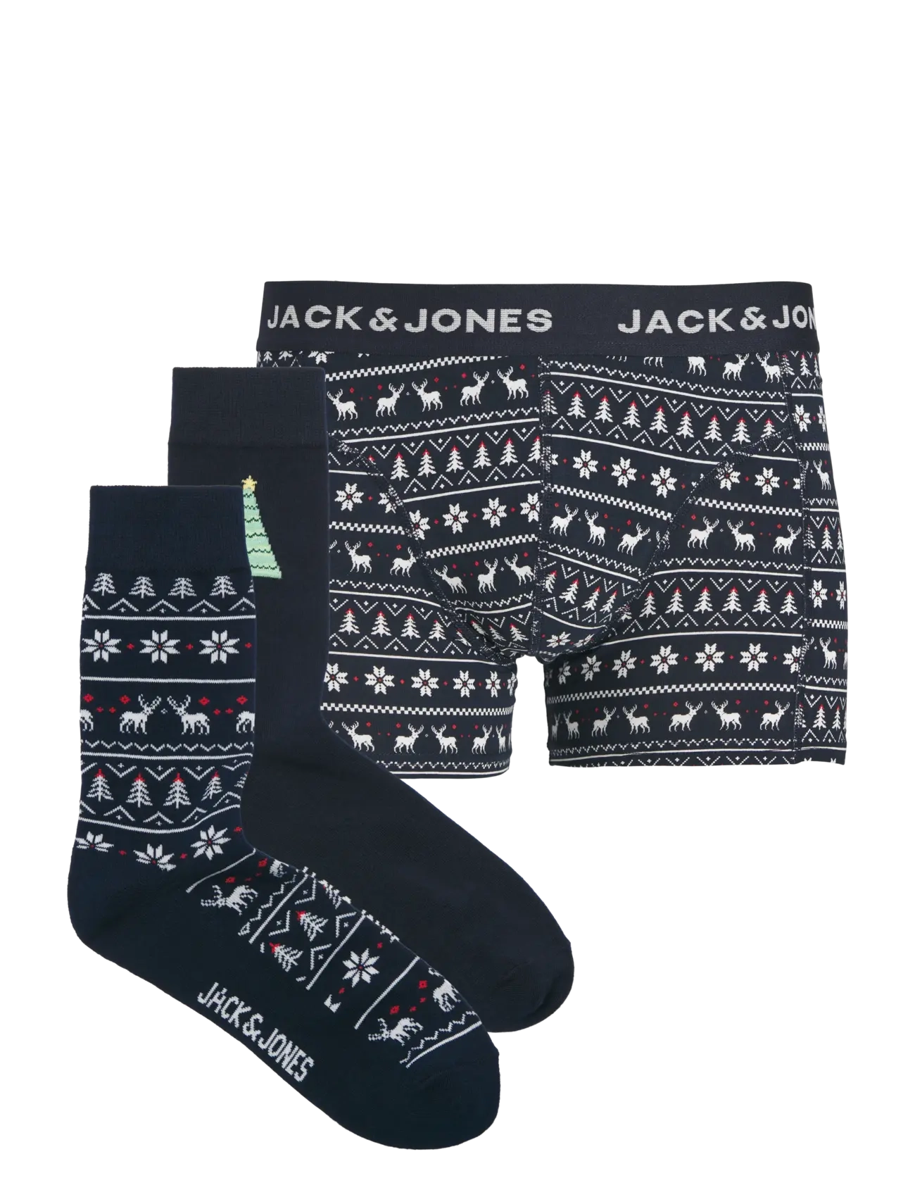 Jack & Jones JACSANTOS DEER GIFTBOX - Jack & Jones - SKY CAPTAIN / navy