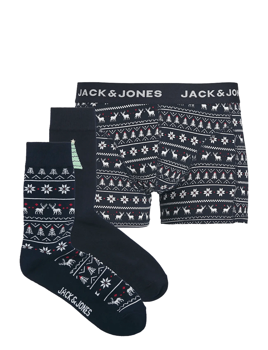 Jack & Jones - JACSANTOS DEER GIFTBOX - sky captain - 0