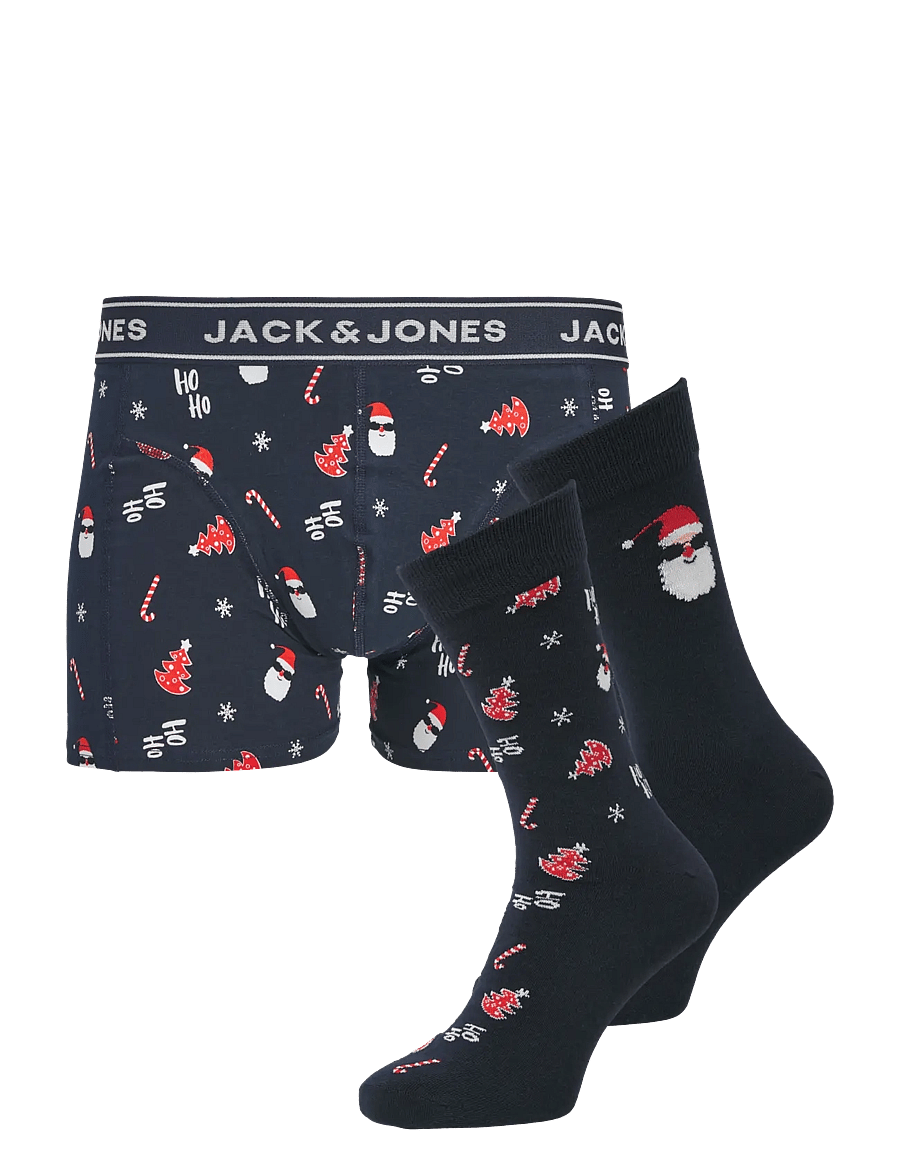 Jack & Jones - JACSANTA TREES GIFTBOX - sokker - sky captain - 0