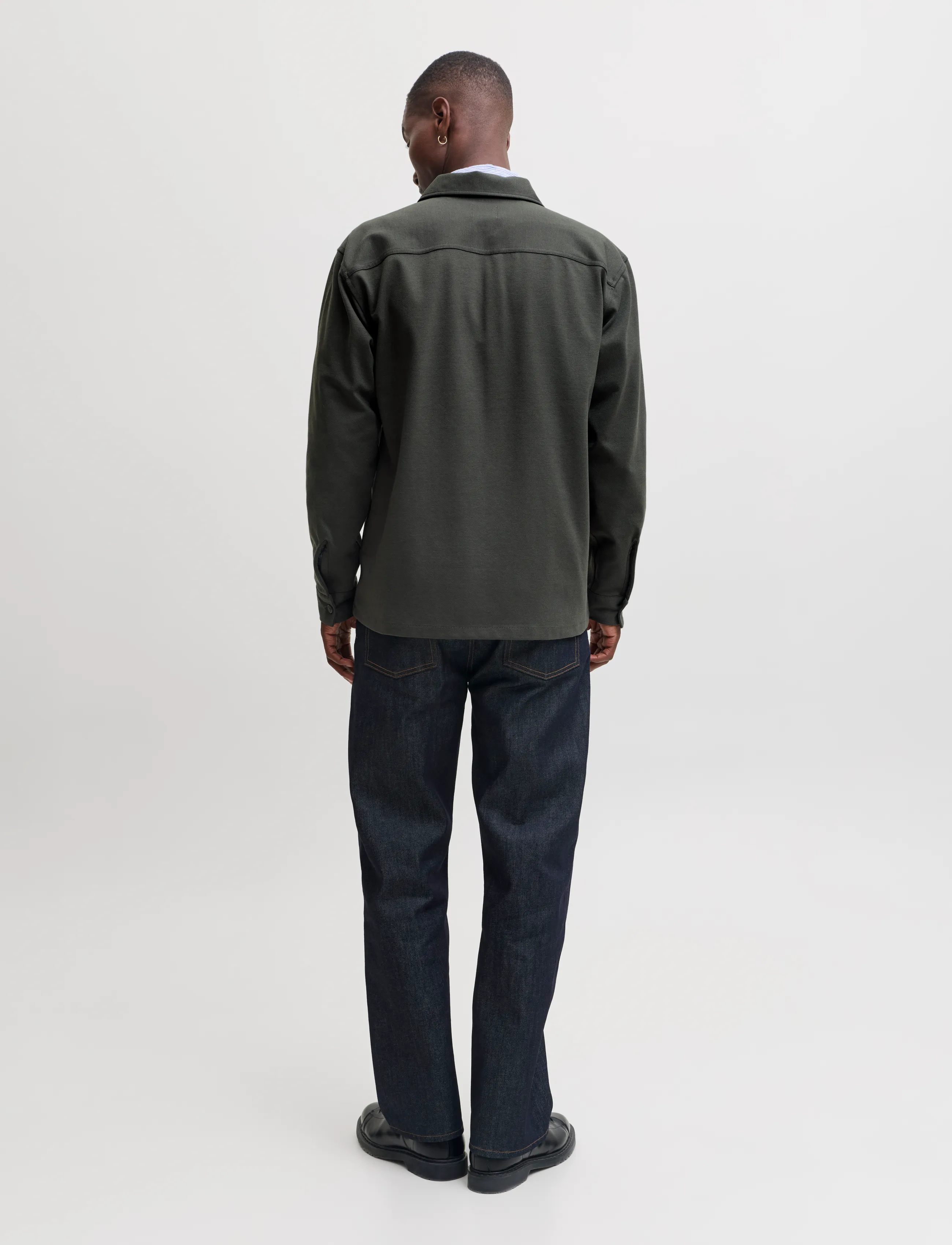 Jack & Jones - JJEWILLIAM SWEAT OVERSHIRT LS NOOS - beluga - 3