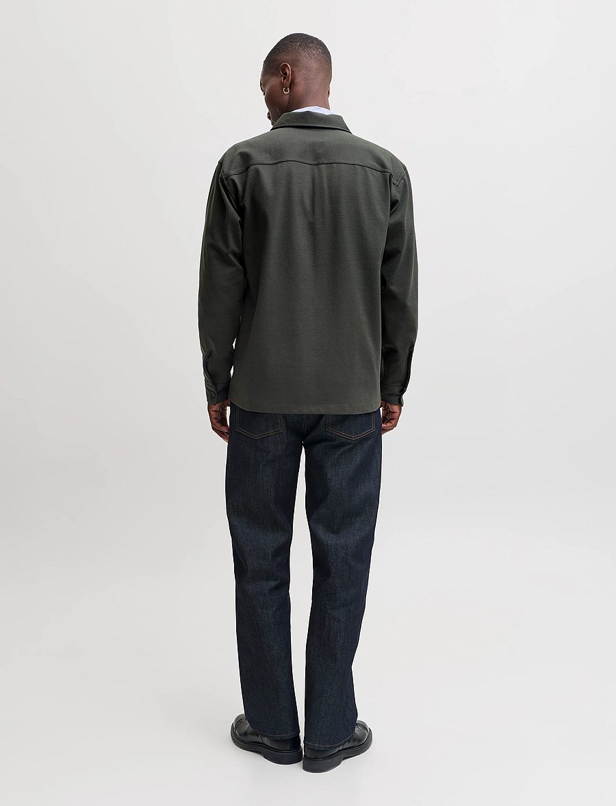 Jack & Jones - JJEWILLIAM SWEAT OVERSHIRT LS NOOS - kevadjoped - beluga - 3