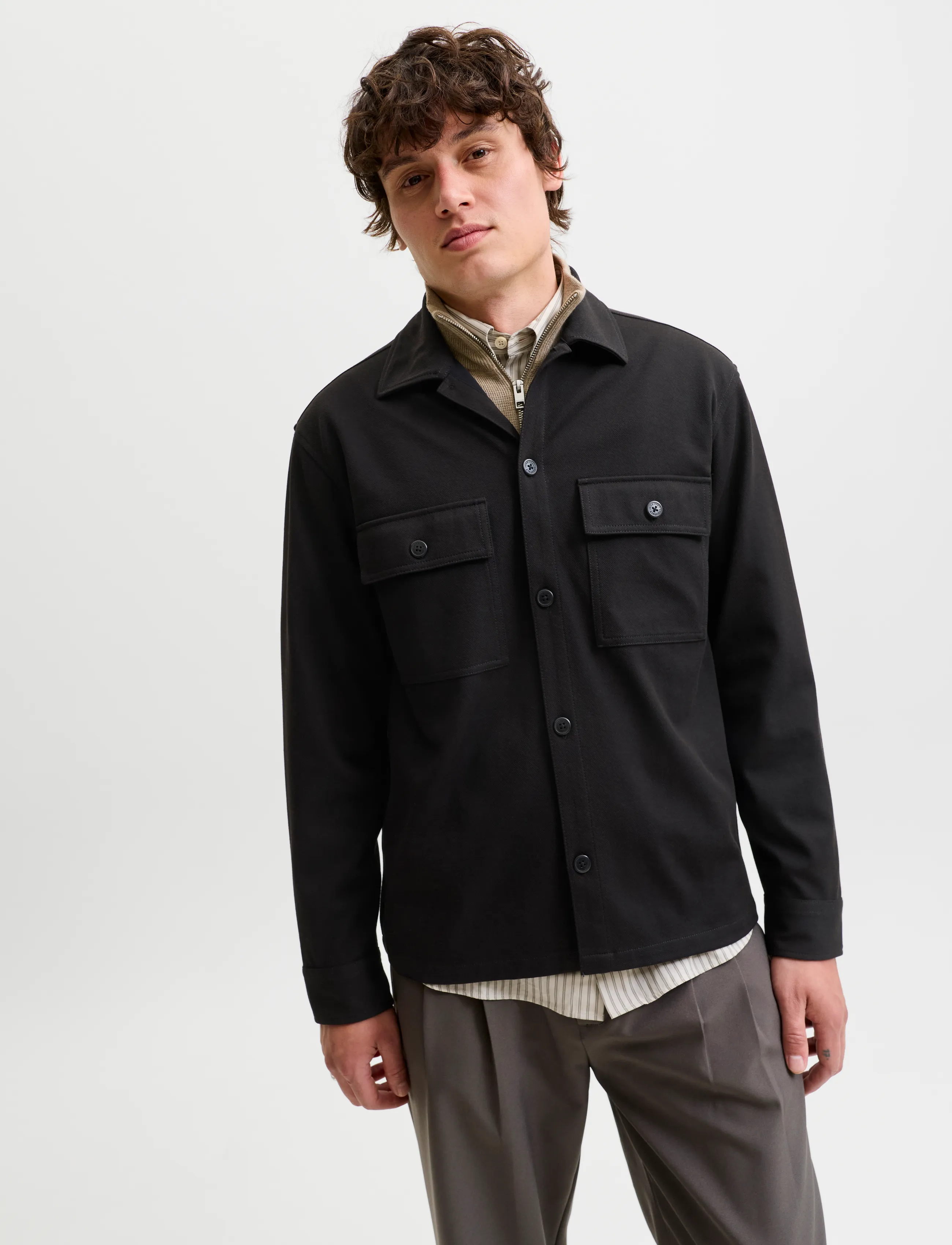 JACK & JONES Jprwilliam Sweat Overshirt Ls Noos overshirts herr – bild 5