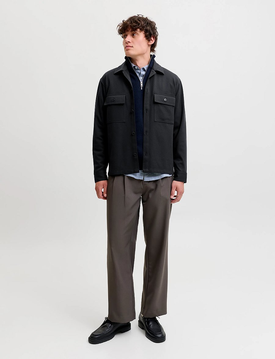 Jack & Jones - JJEWILLIAM SWEAT OVERSHIRT LS NOOS - dark navy - 4