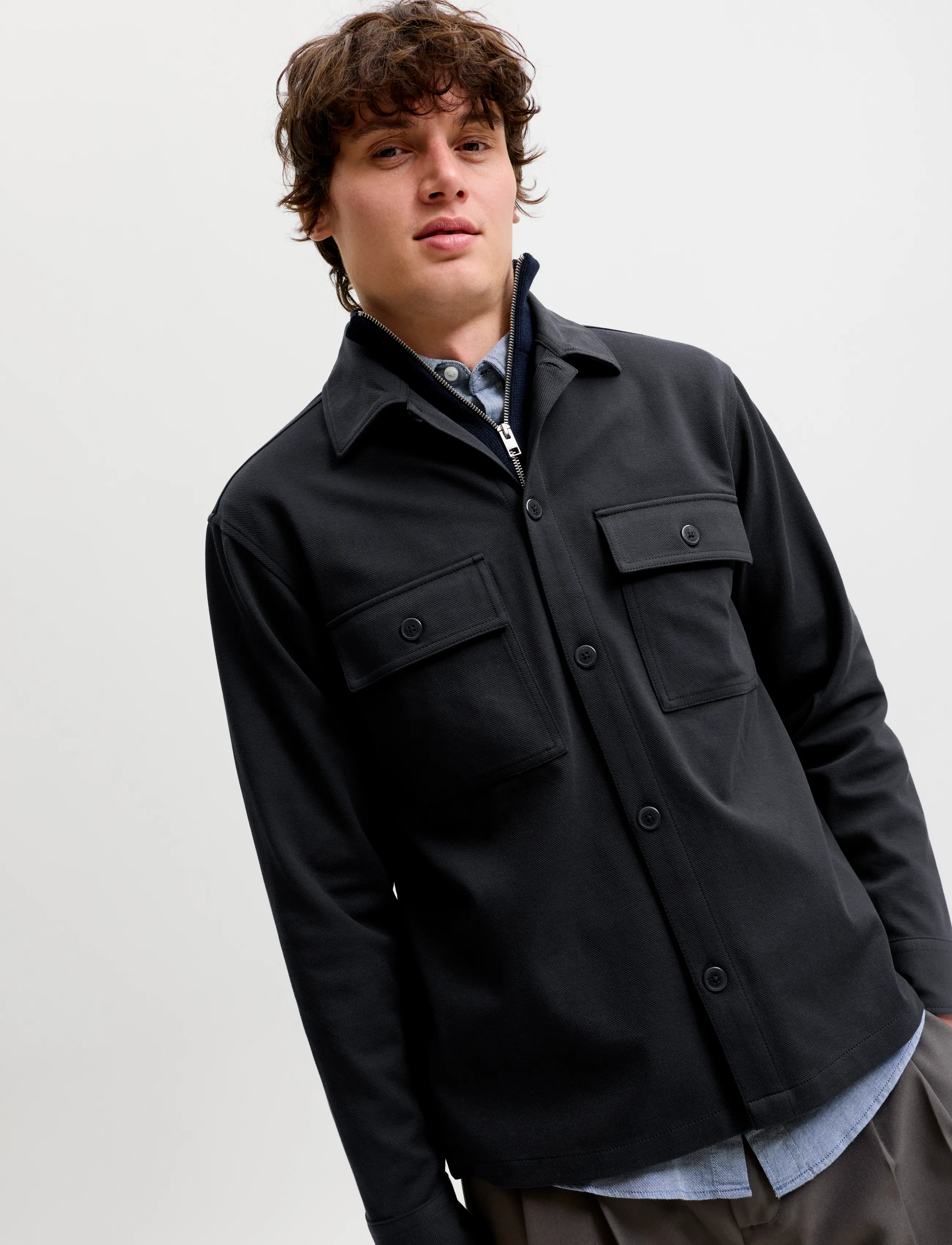 JACK & JONES Jprwilliam Sweat Overshirt Ls Noos overshirts herr – bild 5
