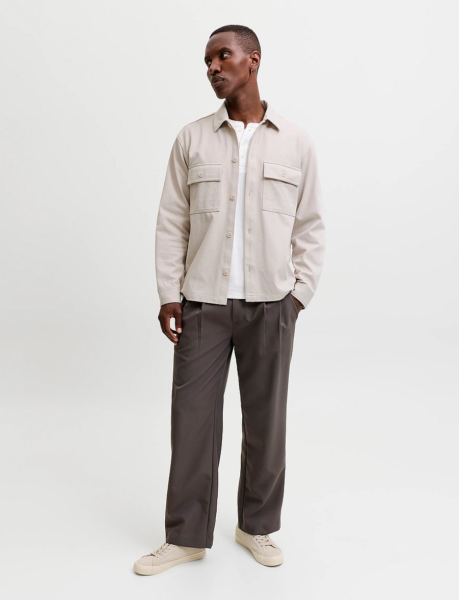 Jack & Jones - JJEWILLIAM SWEAT OVERSHIRT LS NOOS - kevadjoped - moonbeam - 4