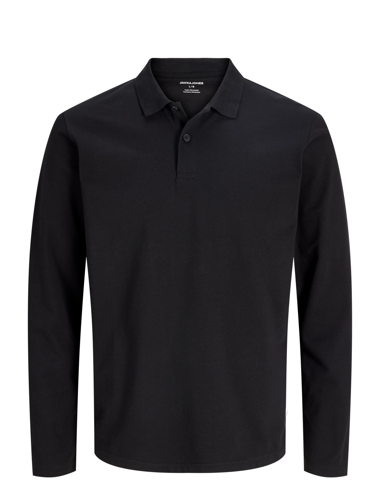 Jack & Jones JJKANE POLO LS - Pikkade varrukatega polod - BLACK / black