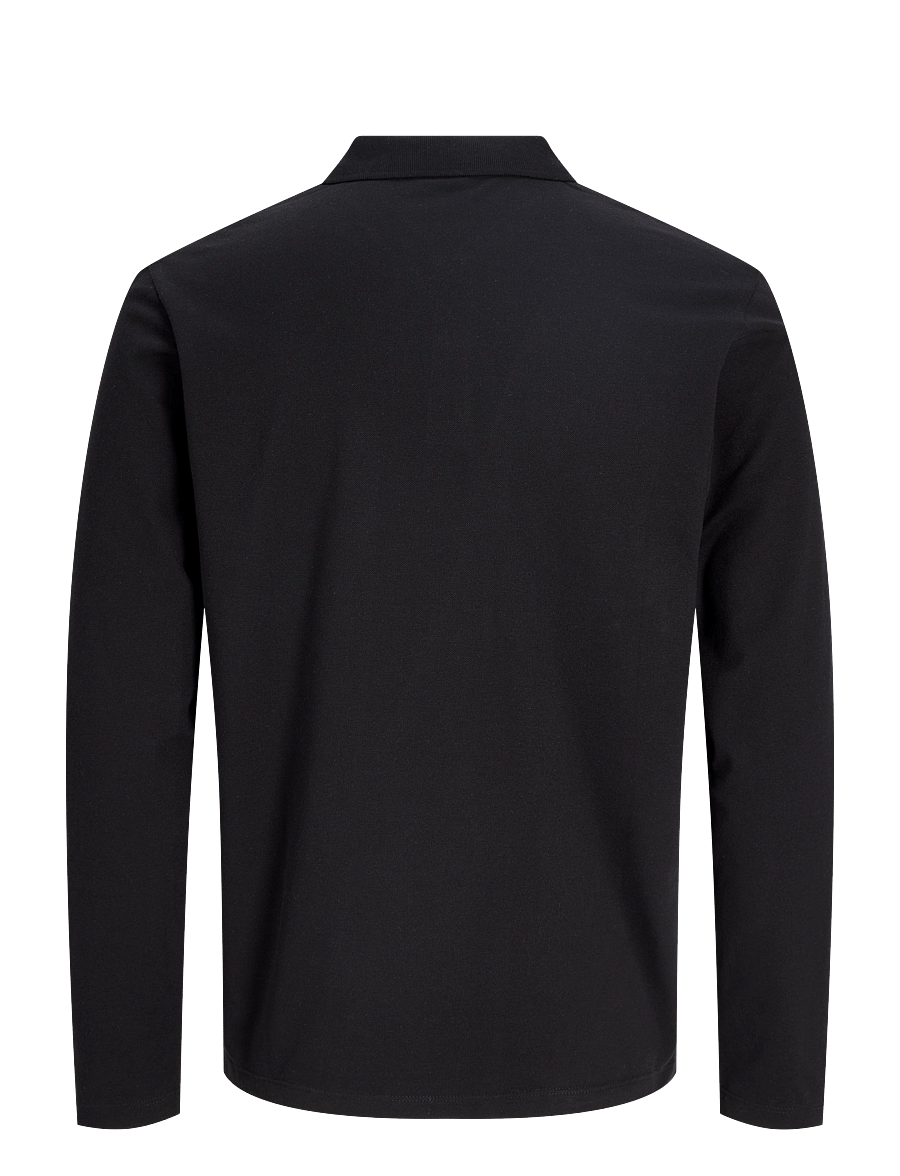 Jack & Jones - JJKANE POLO LS - pikkade varrukatega kootud polod - black - 1