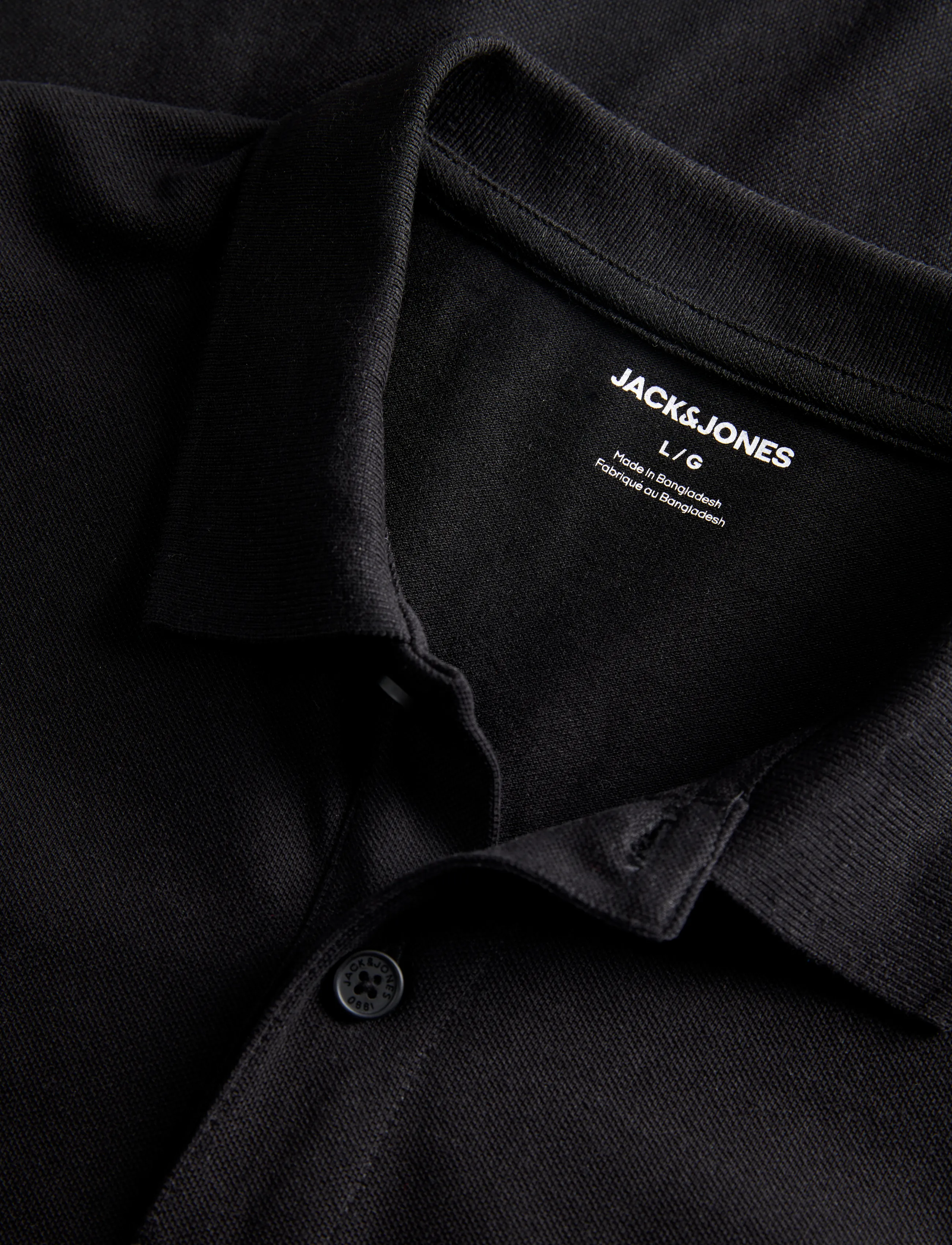 Jack & Jones - JJKANE POLO LS - pikkade varrukatega kootud polod - black - 3