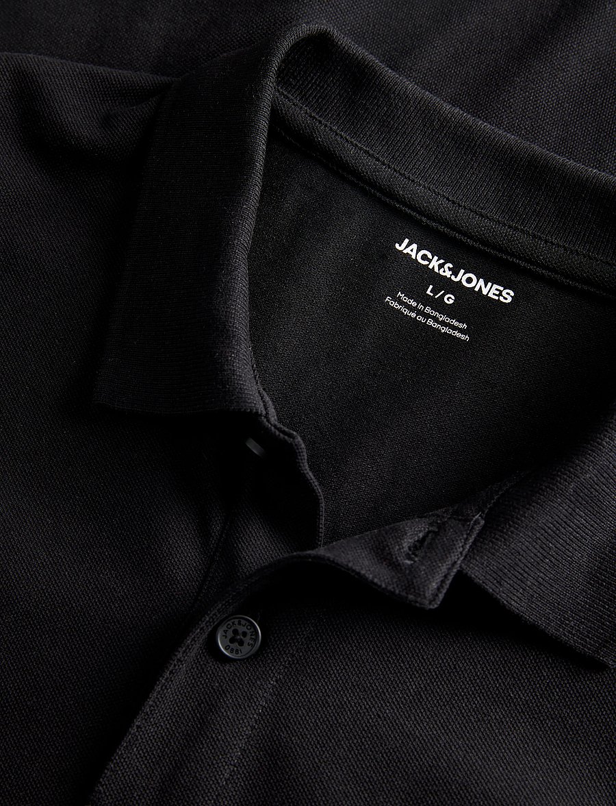 Jack & Jones - JJKANE POLO LS - pikkade varrukatega kootud polod - black - 3