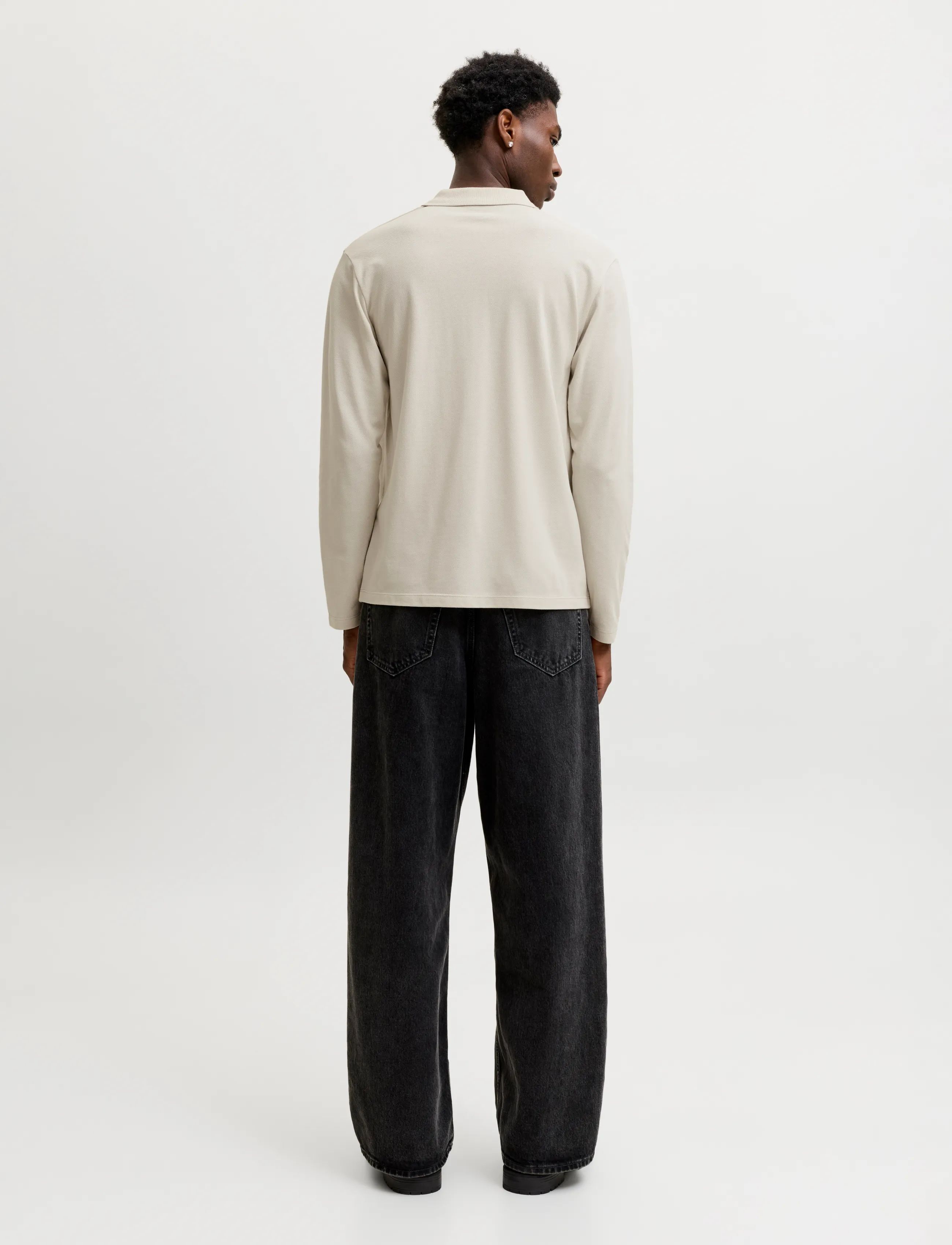 Jack & Jones - JJKANE POLO LS - pikkade varrukatega kootud polod - moonbeam - 3
