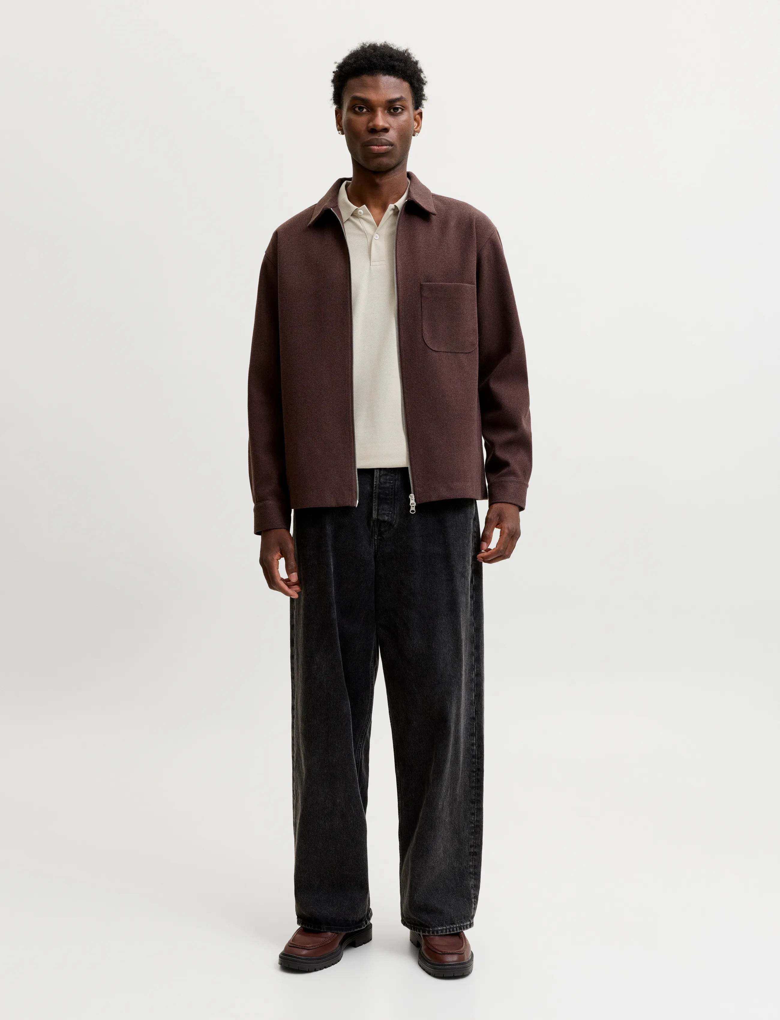 Jack & Jones - JJKANE POLO LS - pikkade varrukatega kootud polod - moonbeam - 4