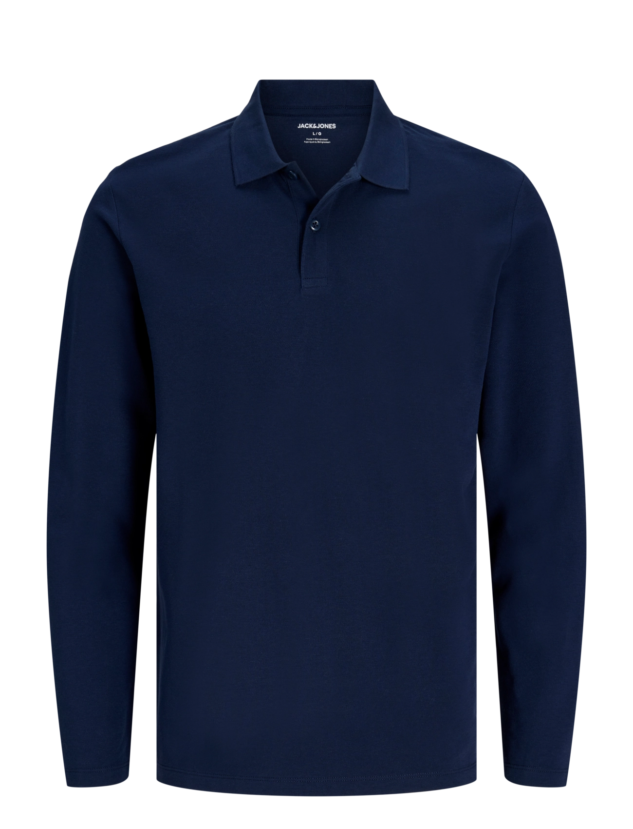 Jack & Jones Jjkane Polo Ls, L, Navy, Poloer > Langærmede, Herre