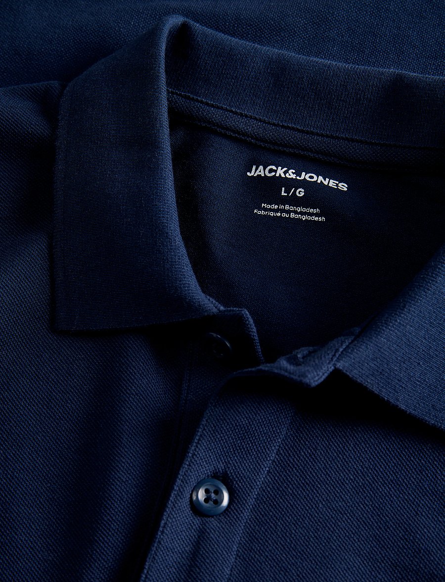Jack & Jones - JJKANE POLO LS - pikkade varrukatega kootud polod - navy blazer - 2