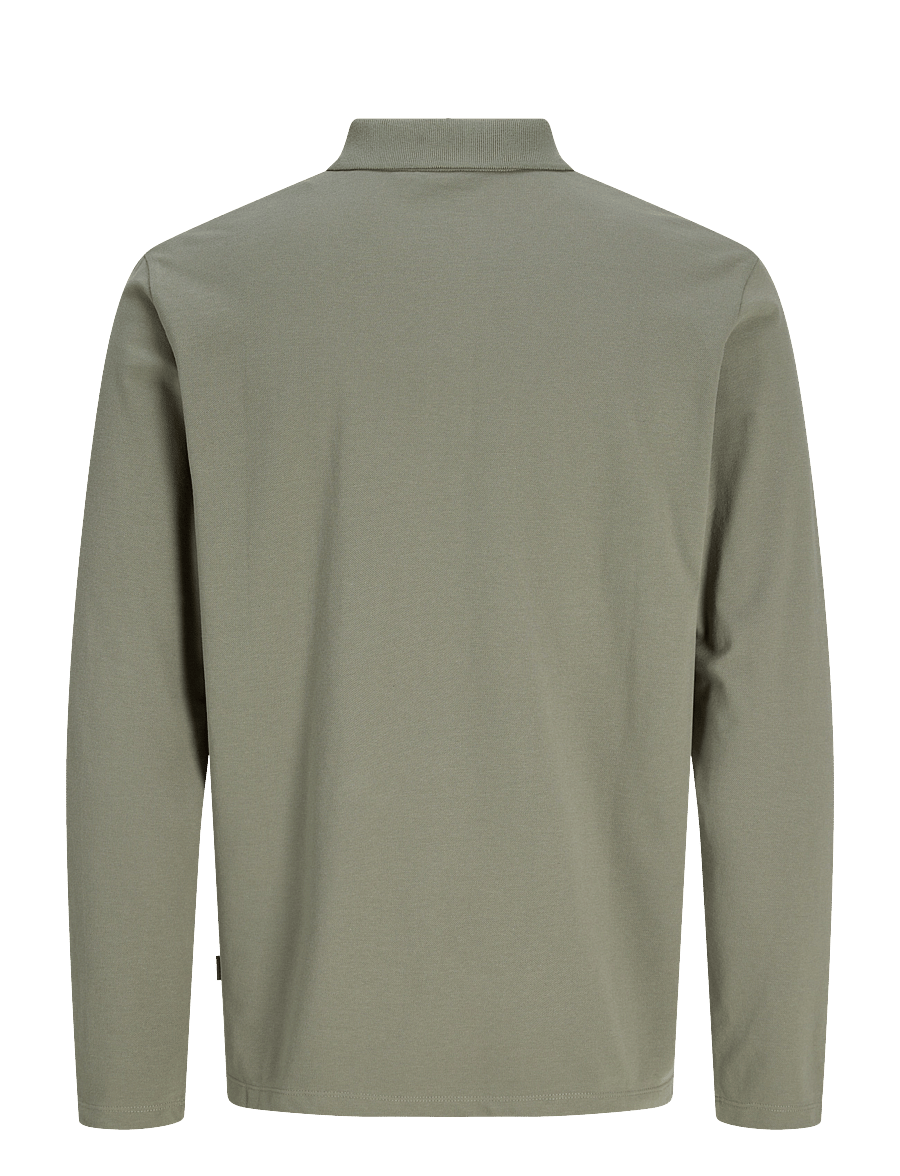 Jack & Jones - JJKANE POLO LS - langärmelige strick-polohemden - vetiver - 2