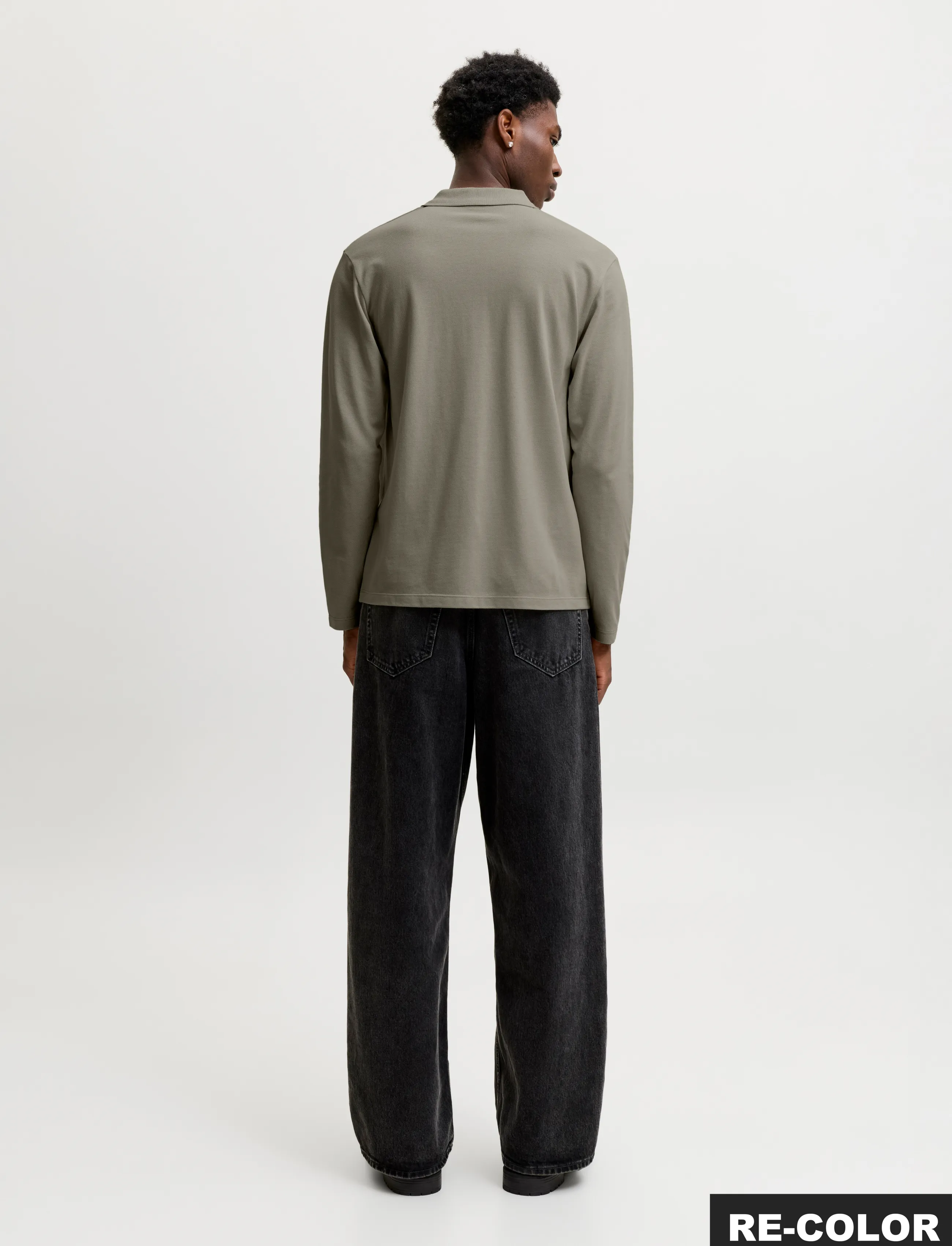 Jack & Jones - JJKANE POLO LS - langärmelige strick-polohemden - vetiver - 3